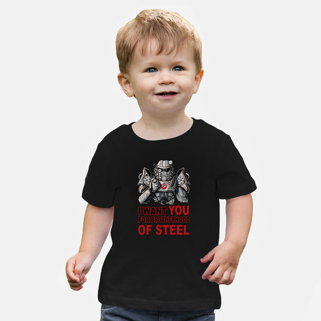 Brother Of Steel-Baby-Basic-Tee-FernandoSala