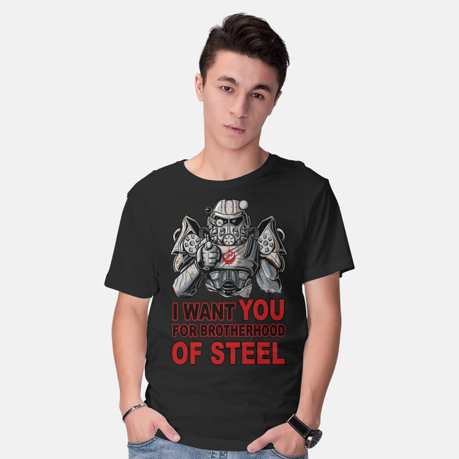 Brother Of Steel-Mens-Basic-Tee-FernandoSala