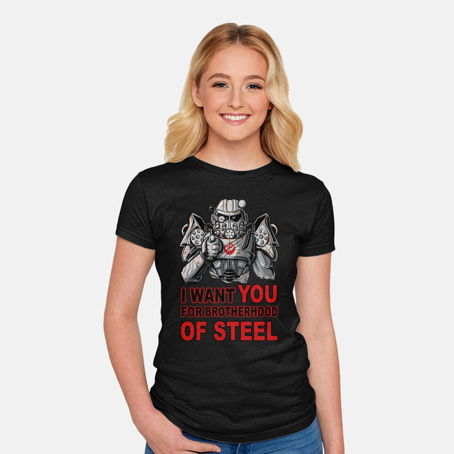 Brother Of Steel-Womens-Fitted-Tee-FernandoSala