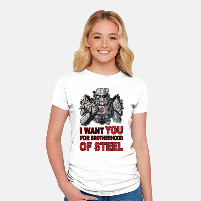 Brother Of Steel-Womens-Fitted-Tee-FernandoSala