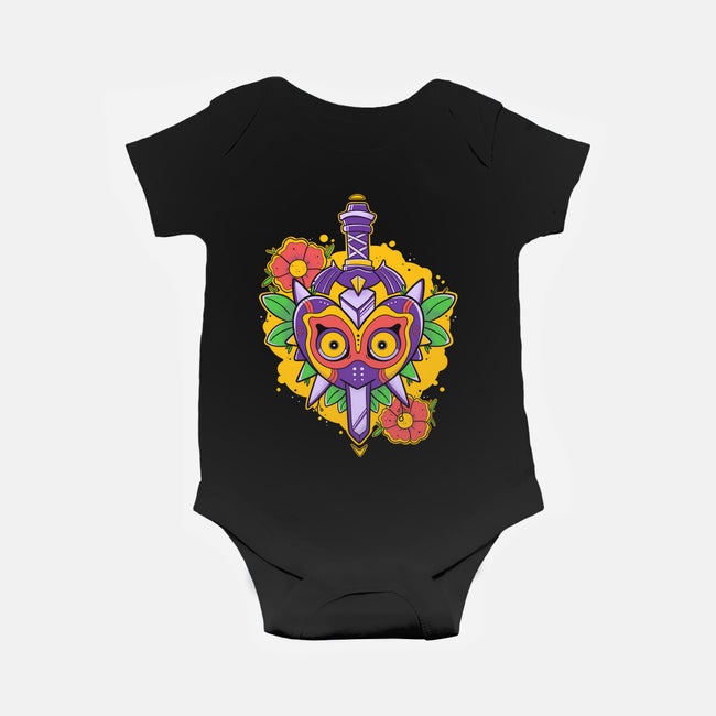 Zelda Mask-Baby-Basic-Onesie-Ca Mask