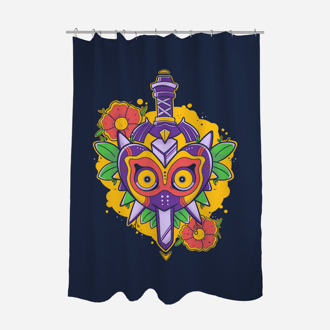 Zelda Mask-None-Polyester-Shower Curtain-Ca Mask