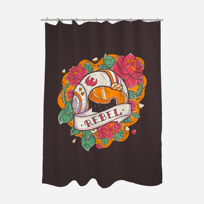 The Rebel-None-Polyester-Shower Curtain-Ca Mask