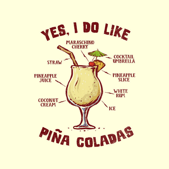 Yes I Do Like Pina Coladas-None-Basic Tote-Bag-kg07