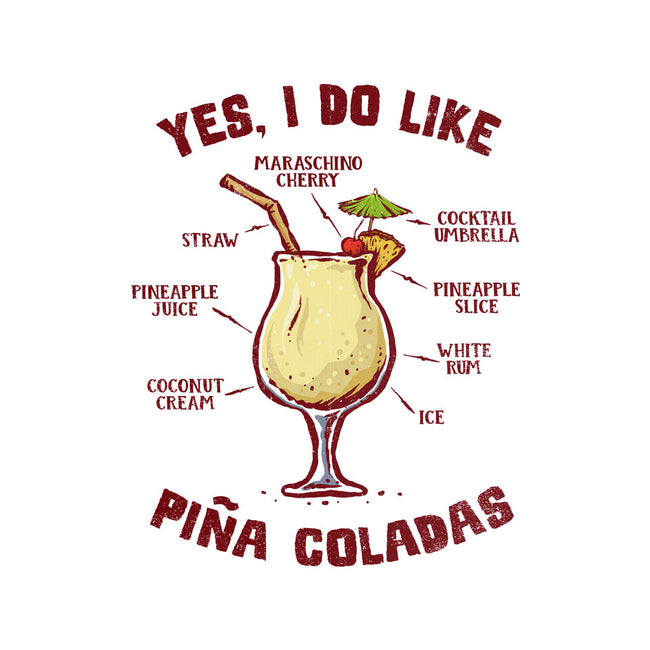 Yes I Do Like Pina Coladas-Womens-Basic-Tee-kg07