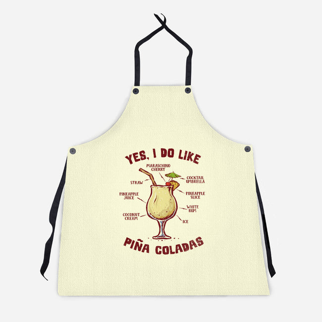 Yes I Do Like Pina Coladas-Unisex-Kitchen-Apron-kg07