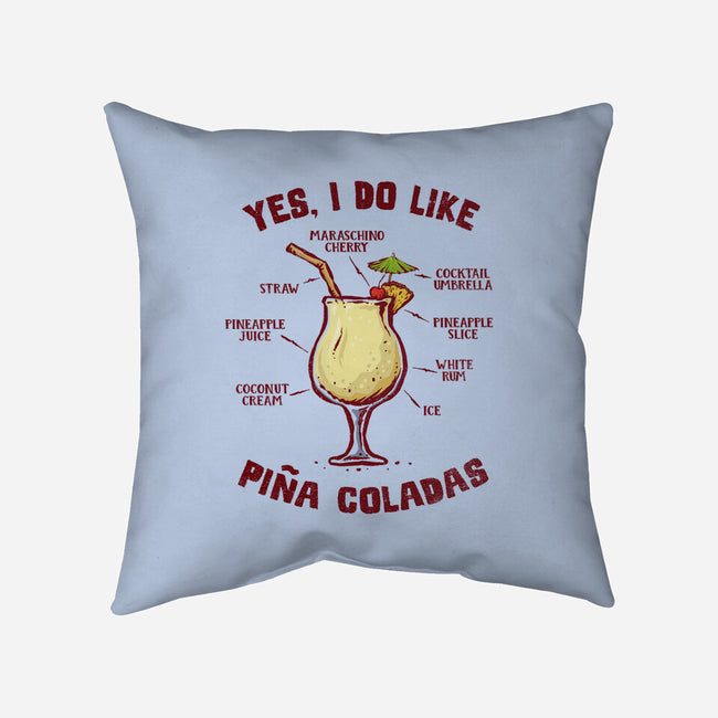 Yes I Do Like Pina Coladas-None-Removable Cover w Insert-Throw Pillow-kg07