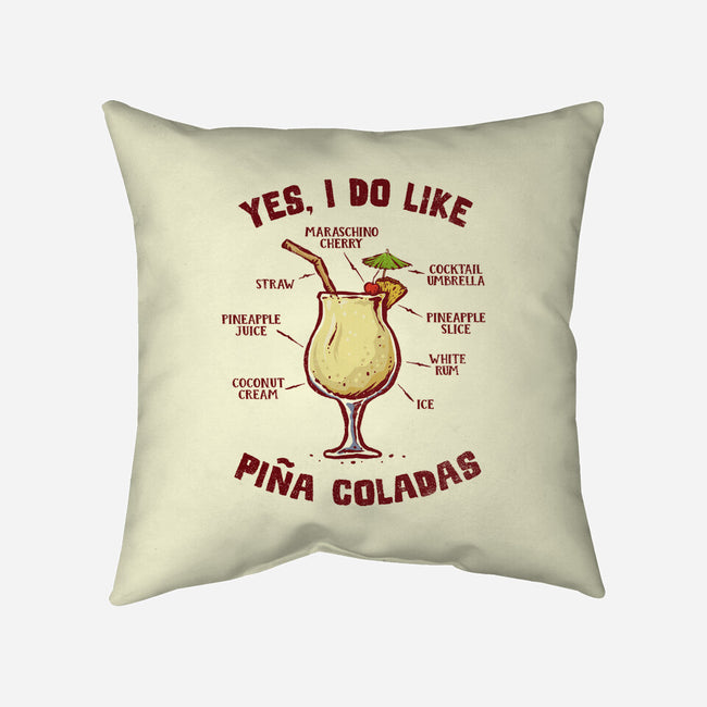 Yes I Do Like Pina Coladas-None-Removable Cover w Insert-Throw Pillow-kg07