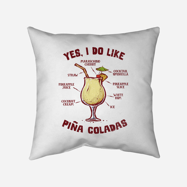 Yes I Do Like Pina Coladas-None-Removable Cover w Insert-Throw Pillow-kg07