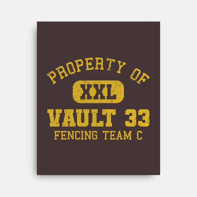 Property Of Vault 33-None-Stretched-Canvas-kg07