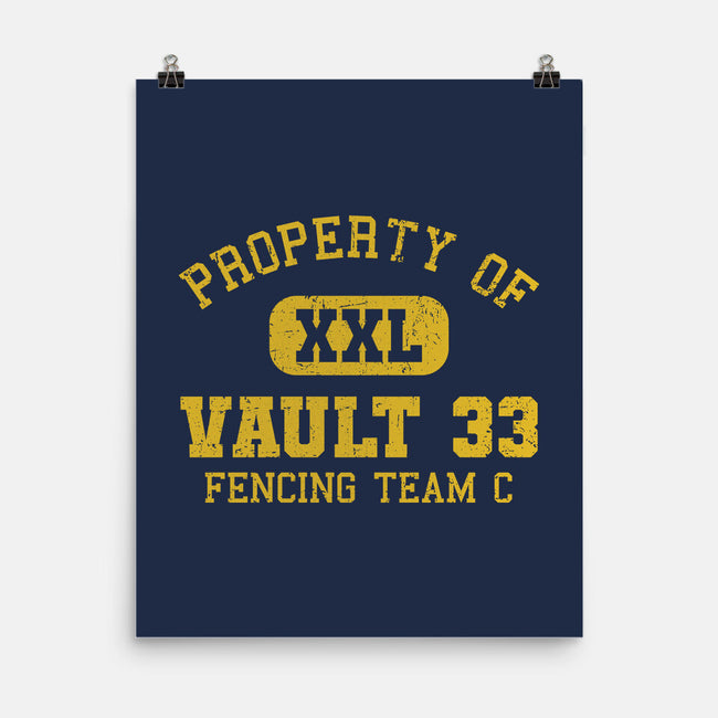 Property Of Vault 33-None-Matte-Poster-kg07