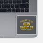 Property Of Vault 33-None-Glossy-Sticker-kg07