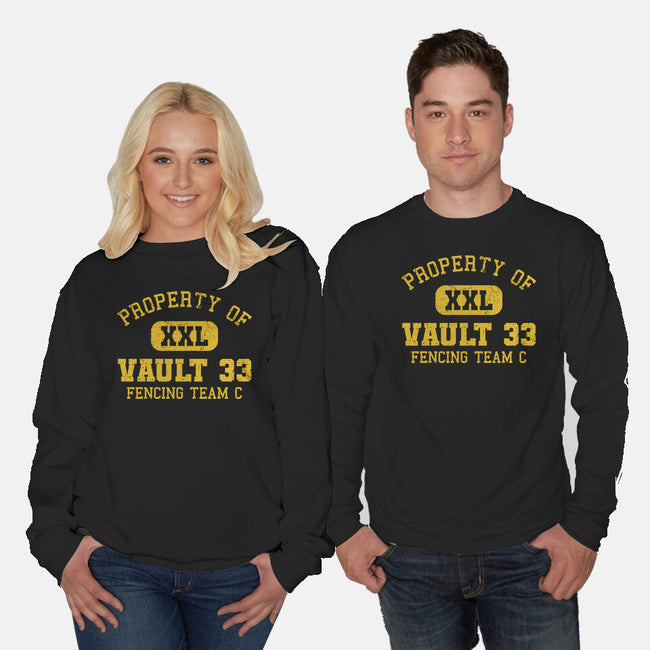 Property Of Vault 33-Unisex-Crew Neck-Sweatshirt-kg07