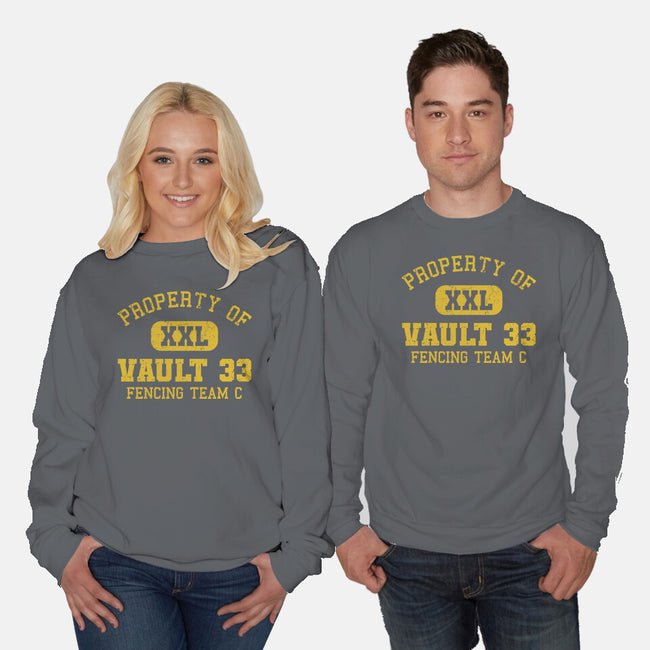 Property Of Vault 33-Unisex-Crew Neck-Sweatshirt-kg07