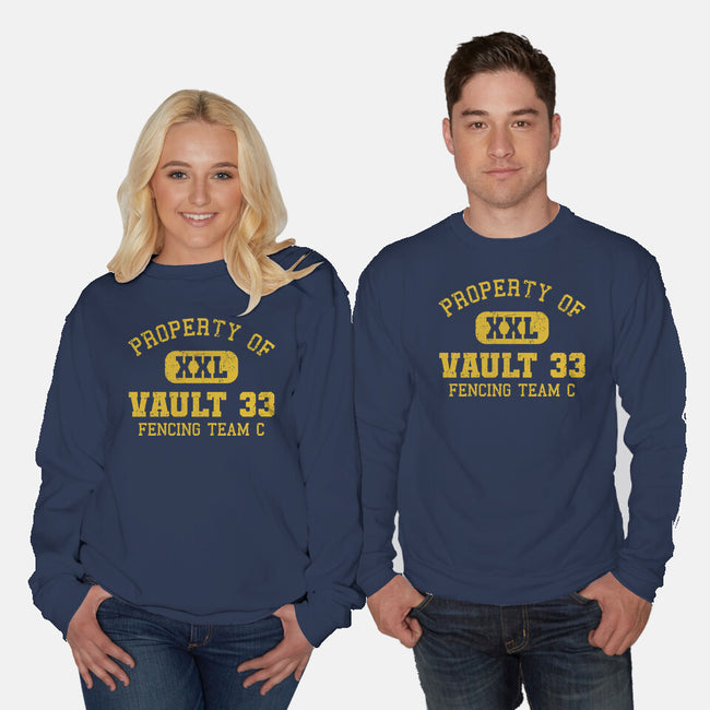 Property Of Vault 33-Unisex-Crew Neck-Sweatshirt-kg07