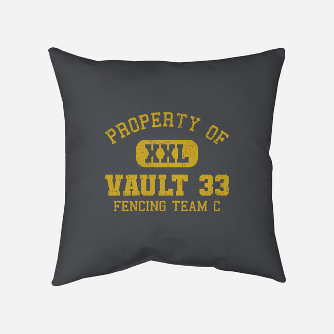 Property Of Vault 33-None-Removable Cover-Throw Pillow-kg07