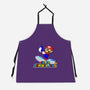 Super Penguin King 64-Unisex-Kitchen-Apron-rocketman_art