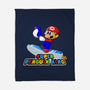 Super Penguin King 64-None-Fleece-Blanket-rocketman_art