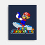 Super Penguin King 64-None-Stretched-Canvas-rocketman_art