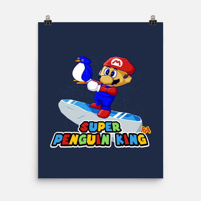 Super Penguin King 64-None-Matte-Poster-rocketman_art