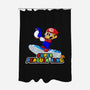 Super Penguin King 64-None-Polyester-Shower Curtain-rocketman_art