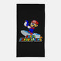 Super Penguin King 64-None-Beach-Towel-rocketman_art