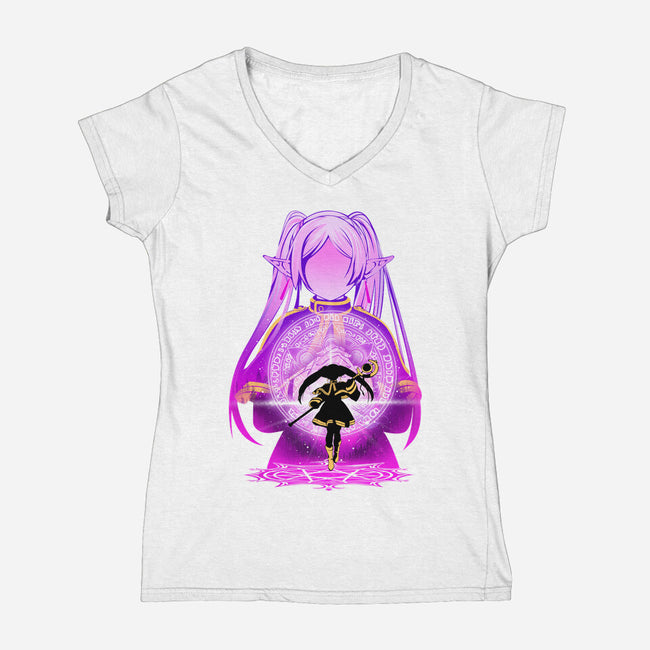 The Last Great Mage-Womens-V-Neck-Tee-hypertwenty