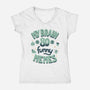 Full Of Funny Memes-Womens-V-Neck-Tee-Jorge Toro