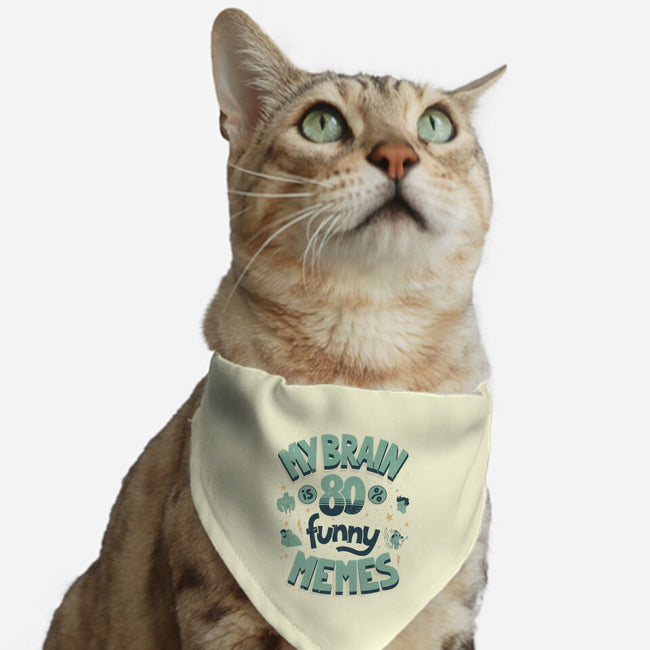 Full Of Funny Memes-Cat-Adjustable-Pet Collar-Jorge Toro