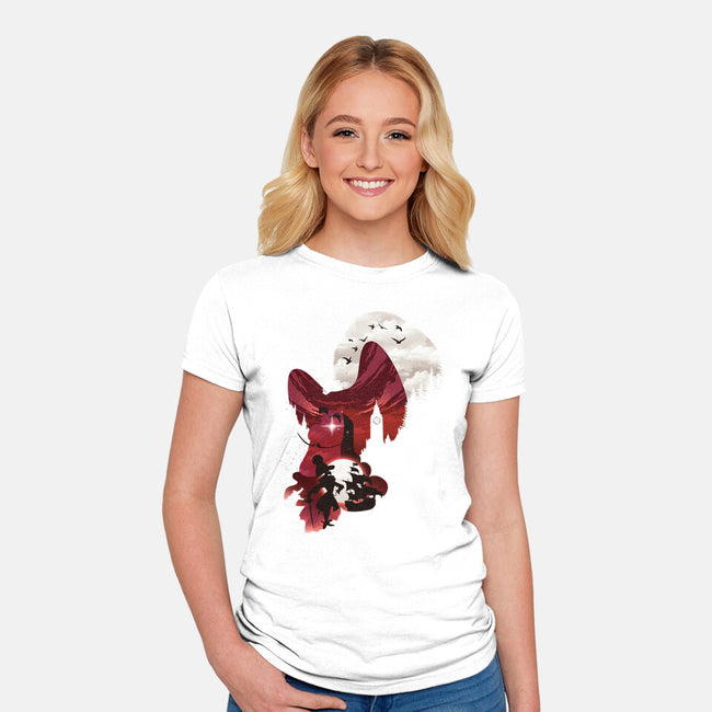 Hook Landscape-Womens-Fitted-Tee-dandingeroz