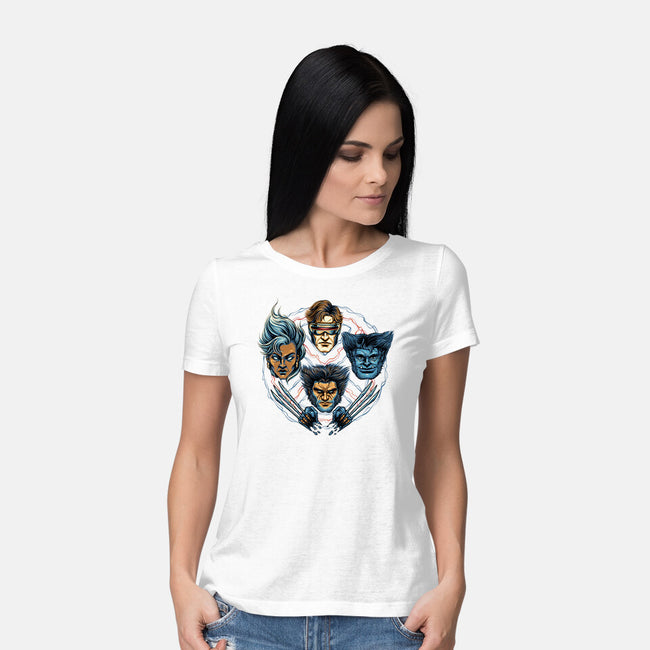 Mutant And Proud-Womens-Basic-Tee-glitchygorilla