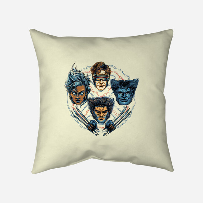 Mutant And Proud-None-Removable Cover-Throw Pillow-glitchygorilla