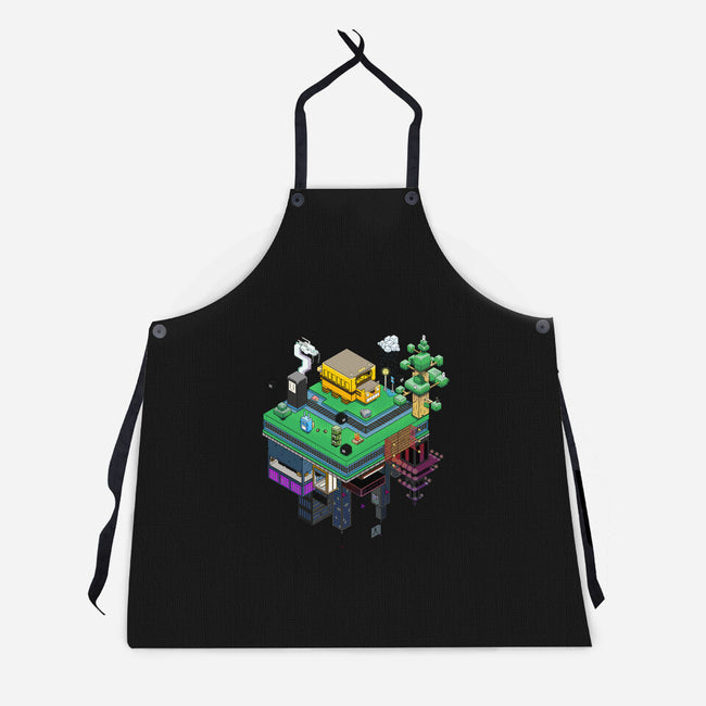 Geometric Anime-Unisex-Kitchen-Apron-NapoliBeach