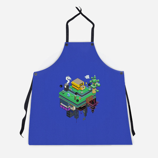 Geometric Anime-Unisex-Kitchen-Apron-NapoliBeach