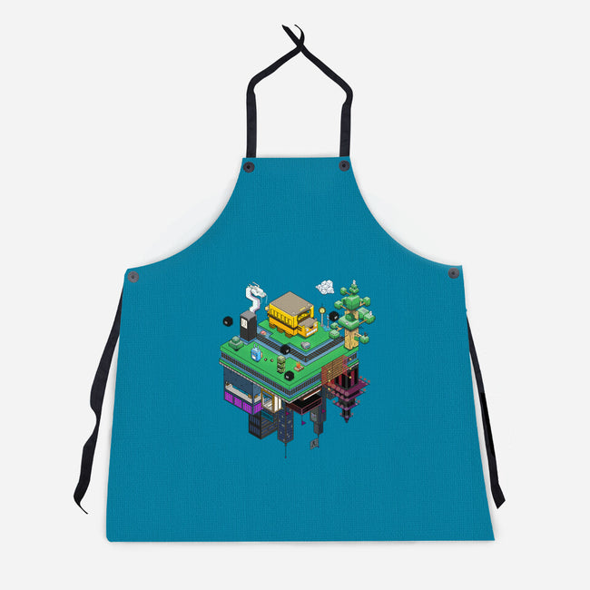 Geometric Anime-Unisex-Kitchen-Apron-NapoliBeach