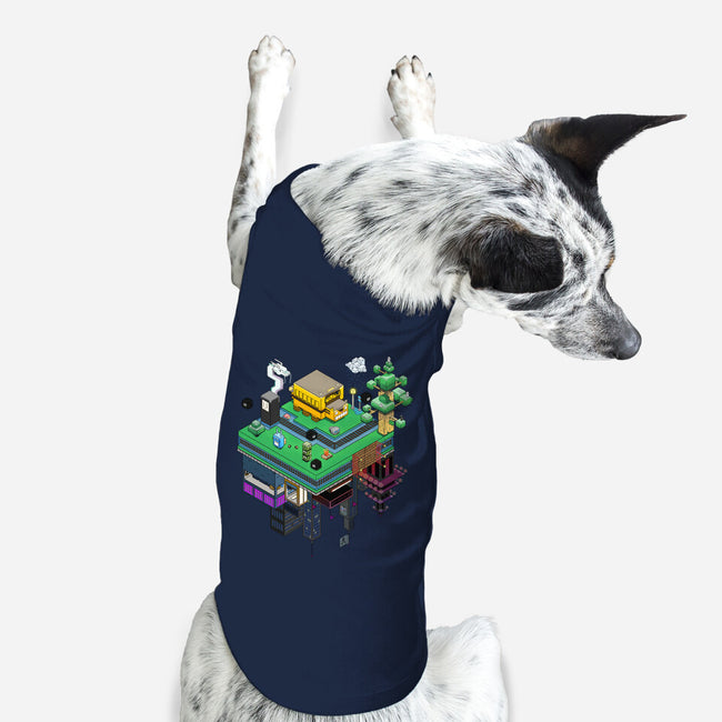 Geometric Anime-Dog-Basic-Pet Tank-NapoliBeach