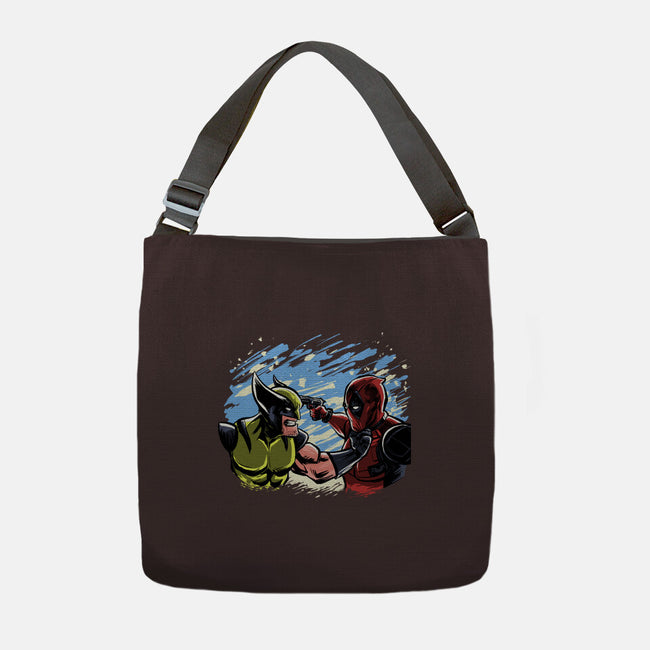 Face To Face-None-Adjustable Tote-Bag-zascanauta