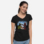 Face To Face-Womens-V-Neck-Tee-zascanauta