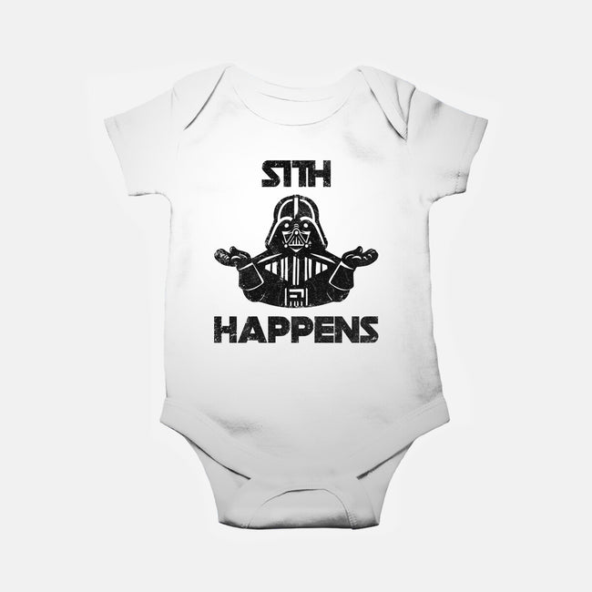 Sith Happens-Baby-Basic-Onesie-zachterrelldraws