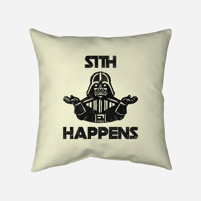 Sith Happens-None-Removable Cover-Throw Pillow-zachterrelldraws