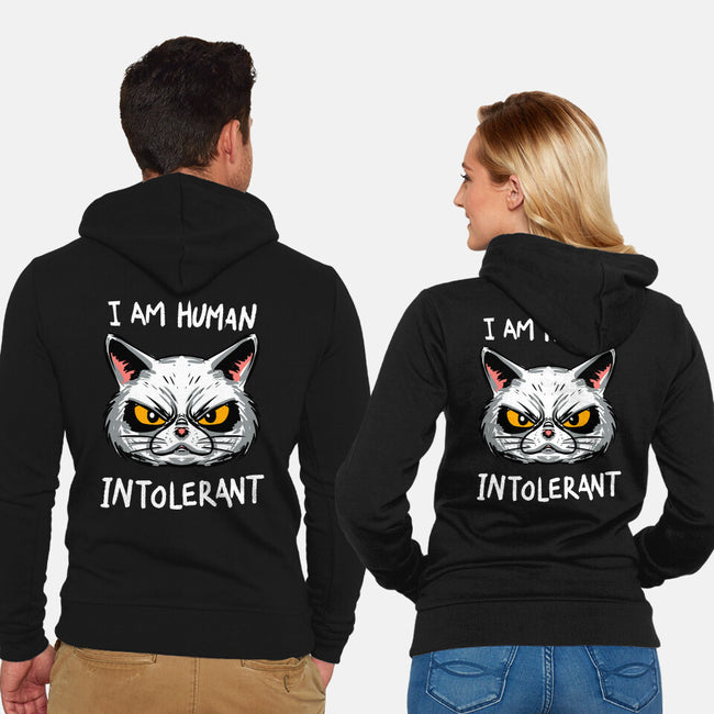 Human Intolerant-Unisex-Zip-Up-Sweatshirt-kharmazero