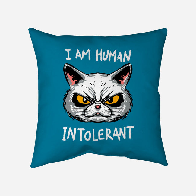 Human Intolerant-None-Removable Cover-Throw Pillow-kharmazero