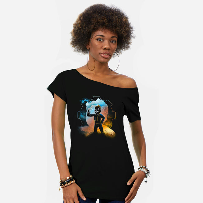 Rule Of The Thumb-Womens-Off Shoulder-Tee-Donnie