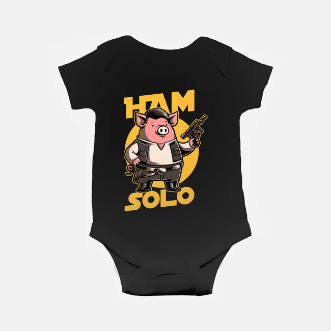 Space Captain Pig Smuggler-Baby-Basic-Onesie-Studio Mootant