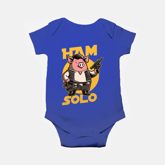 Space Captain Pig Smuggler-Baby-Basic-Onesie-Studio Mootant