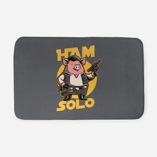 Space Captain Pig Smuggler-None-Memory Foam-Bath Mat-Studio Mootant