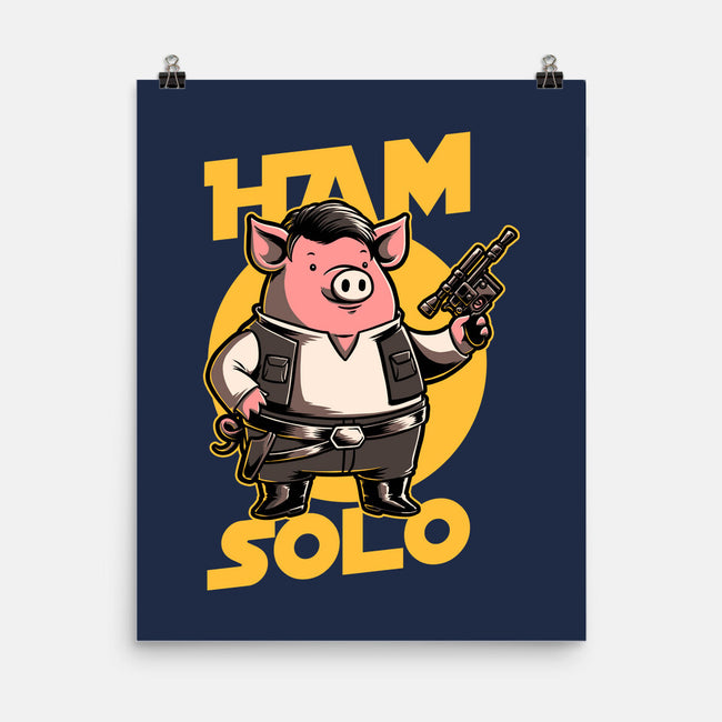 Space Captain Pig Smuggler-None-Matte-Poster-Studio Mootant