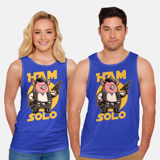 Space Captain Pig Smuggler-Unisex-Basic-Tank-Studio Mootant