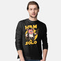 Space Captain Pig Smuggler-Mens-Long Sleeved-Tee-Studio Mootant