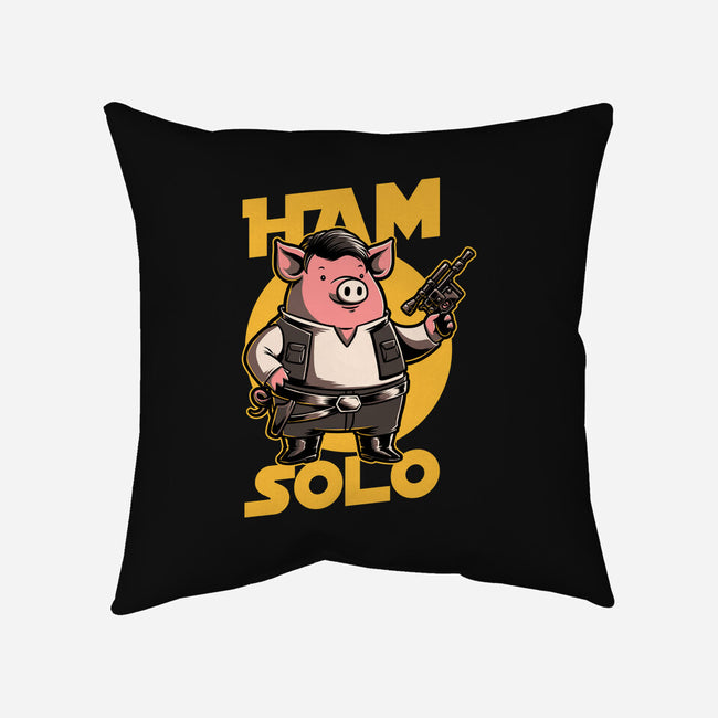 Space Captain Pig Smuggler-None-Removable Cover w Insert-Throw Pillow-Studio Mootant